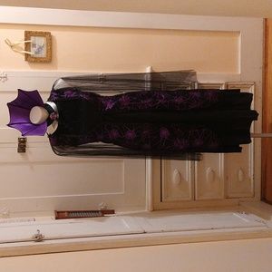 Totally Ghoul Wicked Bat Girl Halloween costume Sz L